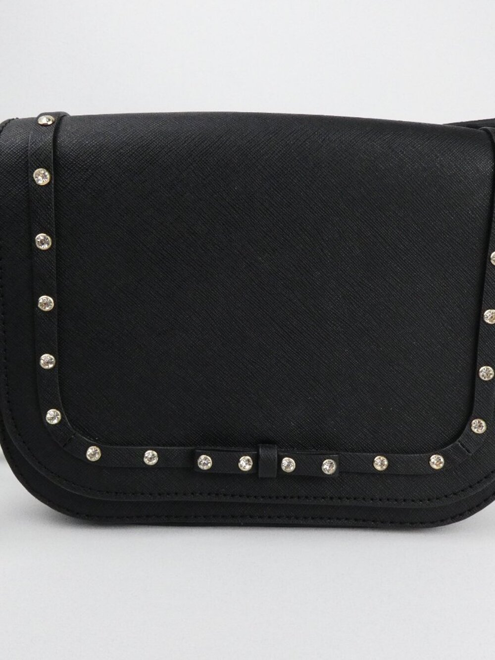 Kate Spade Purse Black Carsen Laurel Way Set in Stone Jeweled Crossbody Bag NEW